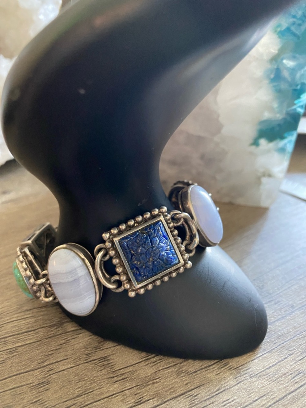 Whitney Kelly 925 Gemstone Art Bracelet – Boho Luxe Statement - Picture 3 of 9